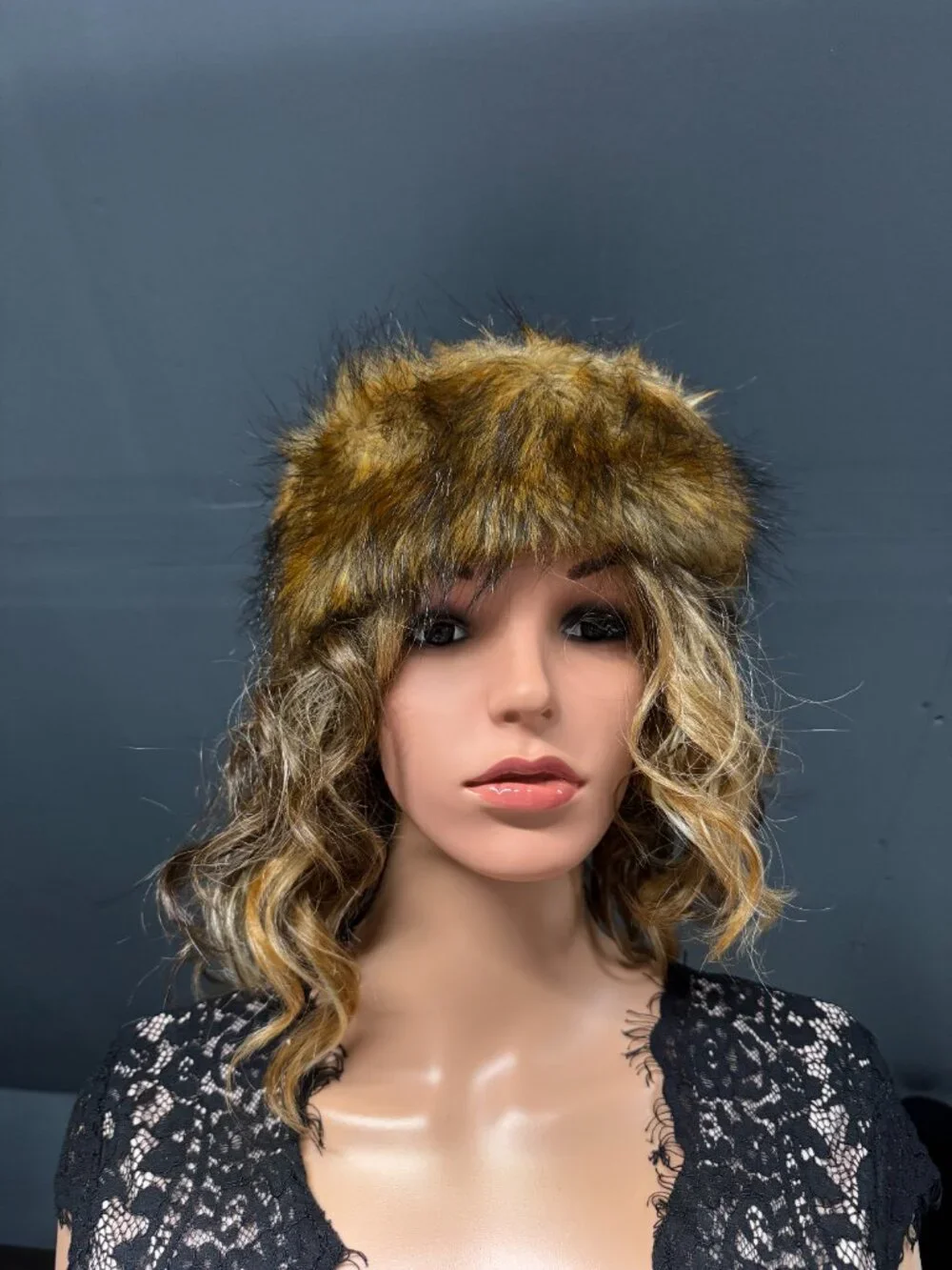 Faux Fur Lined Headband - one size fits all